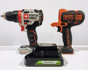 Heavy Duty Greenworks 24v Battery Adapter for Porter Cable / Black and Decker 20v Max Tools