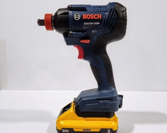 Heavy Duty DeWalt 20v Low Profile Battery Adapter for Bosch 18v Tools