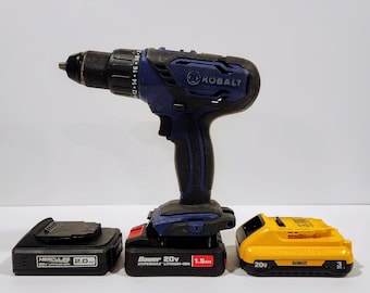 Heavy Duty Bauer / DeWalt / Hercules 20v Low Profile Battery Adapter for Kobalt 18v and 20v Tools