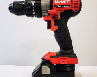 Heavy Duty Metabo HPT / Hitachi / Hikoki 18v Low Profile Battery Adapter for Bauer 20v tools