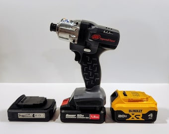 Heavy Duty Bauer / DeWalt / Hercules 20v Low Profile Battery Adapter for Ingersoll Rand IQV20 20v tools