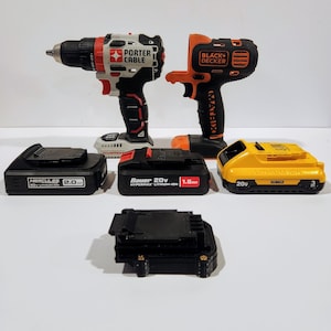 Indestructible Bauer / DeWalt / Hercules 20v Battery Adapter for Porter Cable / Black and Decker 20v Max Tools