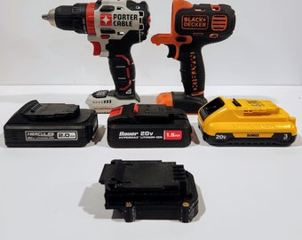 Heavy Duty Bauer / DeWalt / Hercules 20v Battery Adapter for Porter Cable / Black and Decker 20v Max Tools