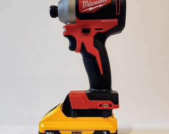 Heavy Duty DeWalt 20v Max Low Profile Battery Adapter for Milwaukee M18 18v tools