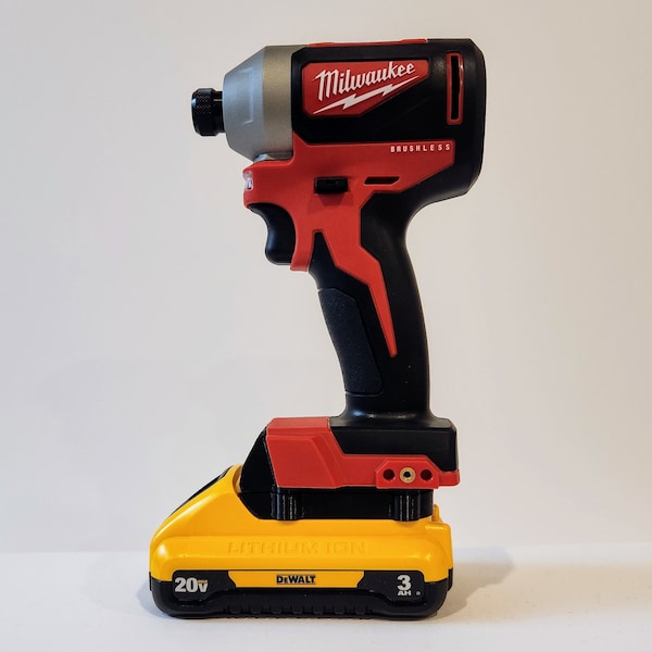 Milwaukee to Dewalt Battery Adapter 3d Print Etsy