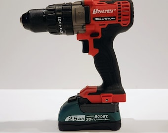 Adaptador de batería Masterforce de perfil bajo y alta resistencia de 20 V para herramientas Bauer de 20 V.