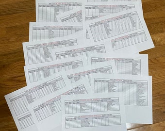 FolkArt Akrylfärg Färgkarta Nedladdning Redigerbar Excel Organisation Inventering