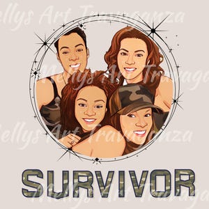 Destiny&#39;s child &quot;Survivor&quot; 90s Clipart Shirt Sublimation Digital Download PNG Design INSTANT Download
