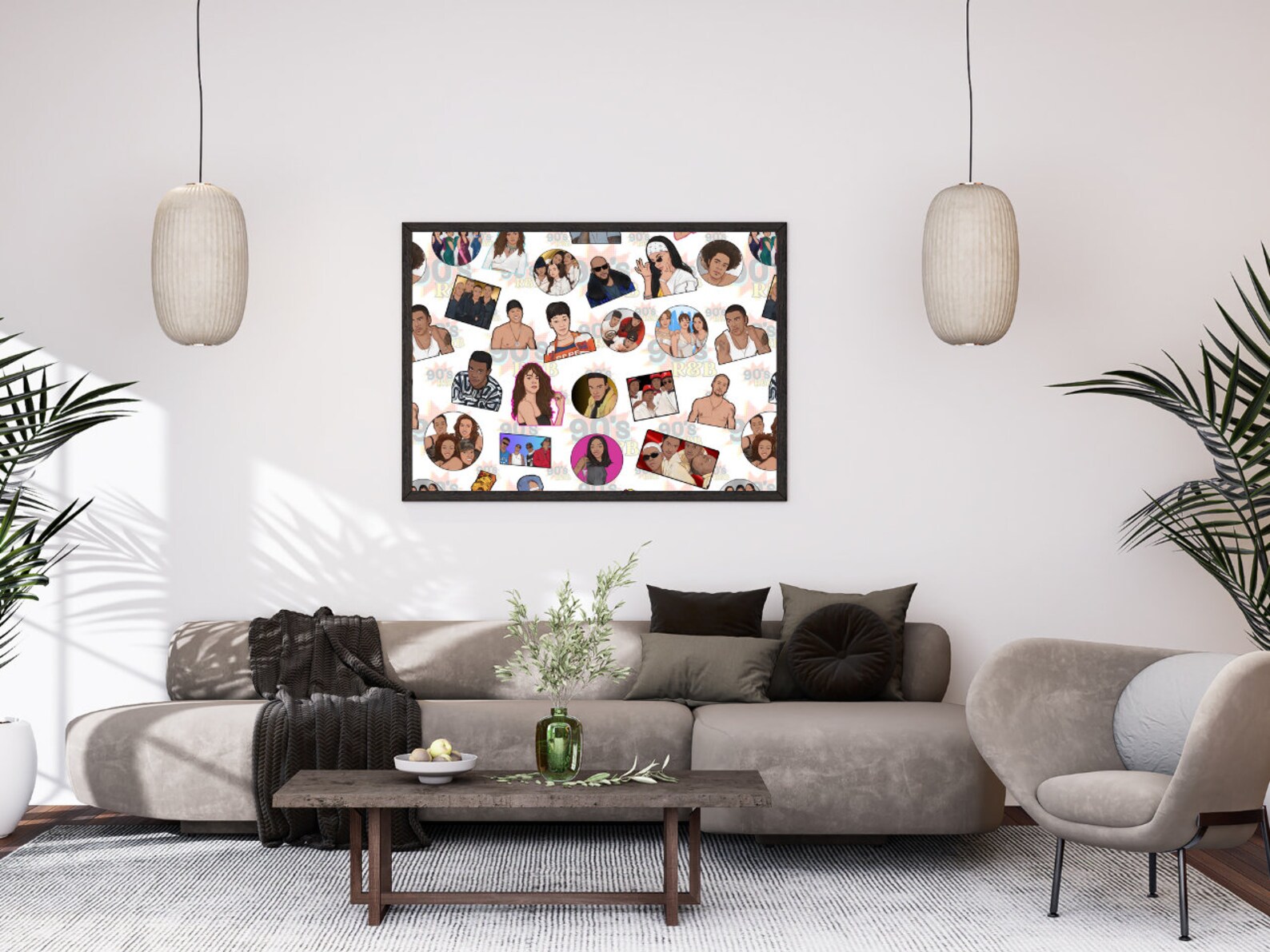 90s R&B Printable Clip-art Seamless Paper Pattern Digital Print INSTANT ...