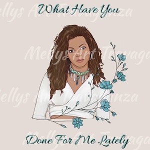 Janet Jackson &quot;What have you done for me lately&quot; 90s Clipart Shirt Sublimation Digital Download PNG Design INSTANT Download