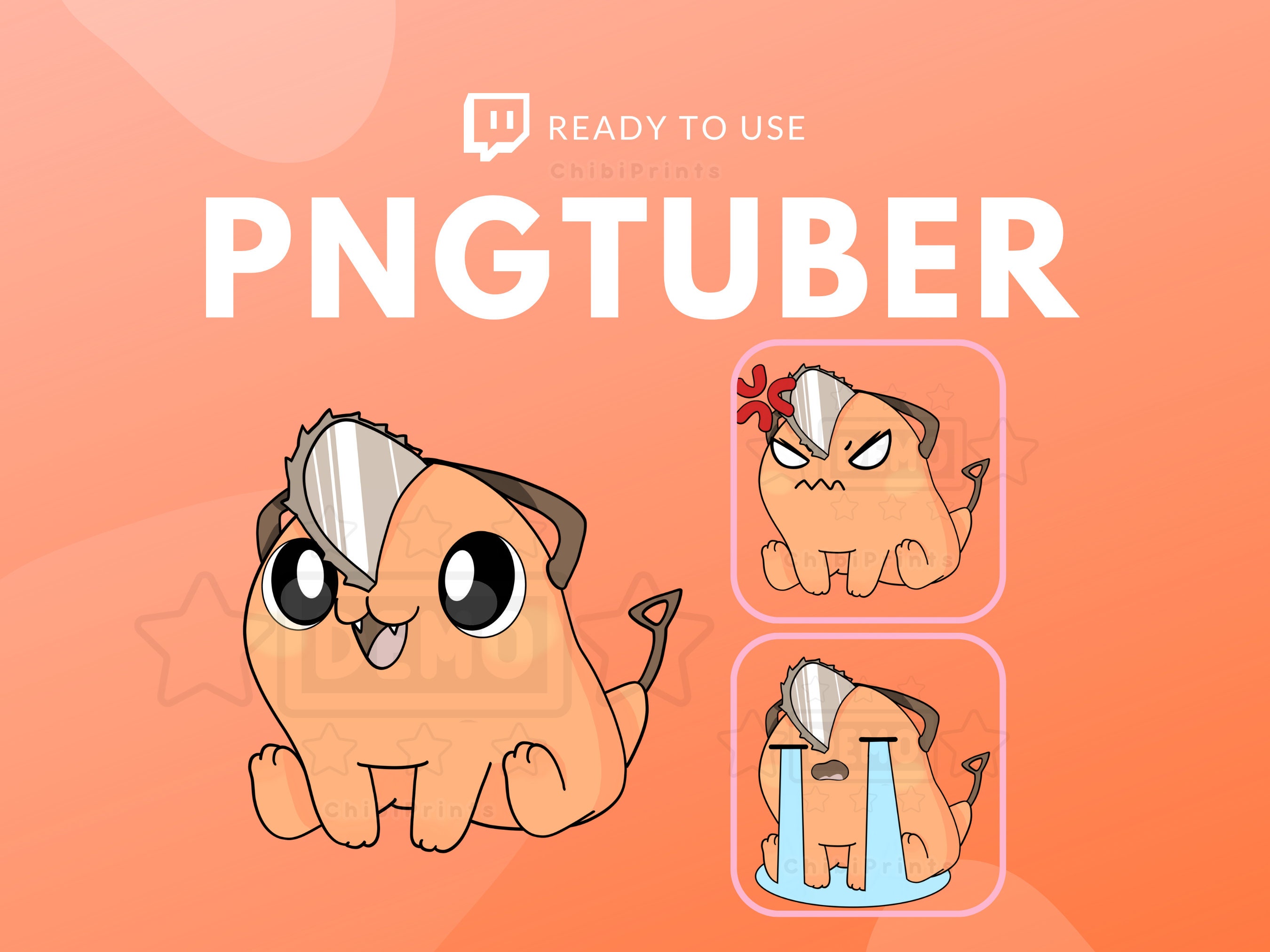 Bear Pngtuber Avatar for Twitch//facebook/kick/discord 