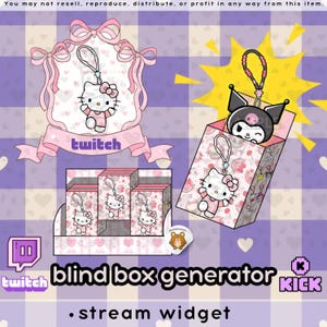 Twitch Surprise Box Generator, Random Selection, Redeem Points for a Surprise, Use in Stream Elements and OBS, Blind Box | Instant Download