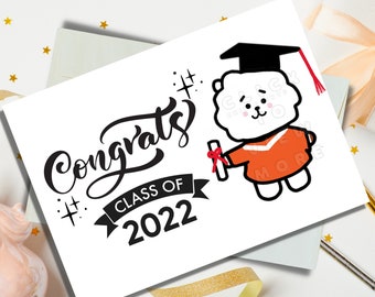 graduation card envelope included congratulations class of etsy