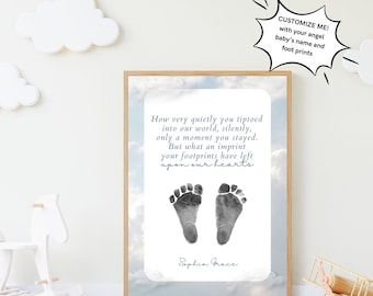 Baby loss personalized / Infant loss / Stillbirth / Child loss / angel baby / baby grief quote / miscarriage / rainbow baby