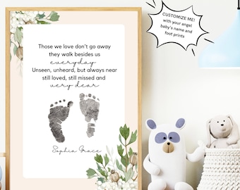 Baby loss personalized / Infant loss / Stillbirth / Child loss / angel baby / baby grief quote / miscarriage / rainbow baby