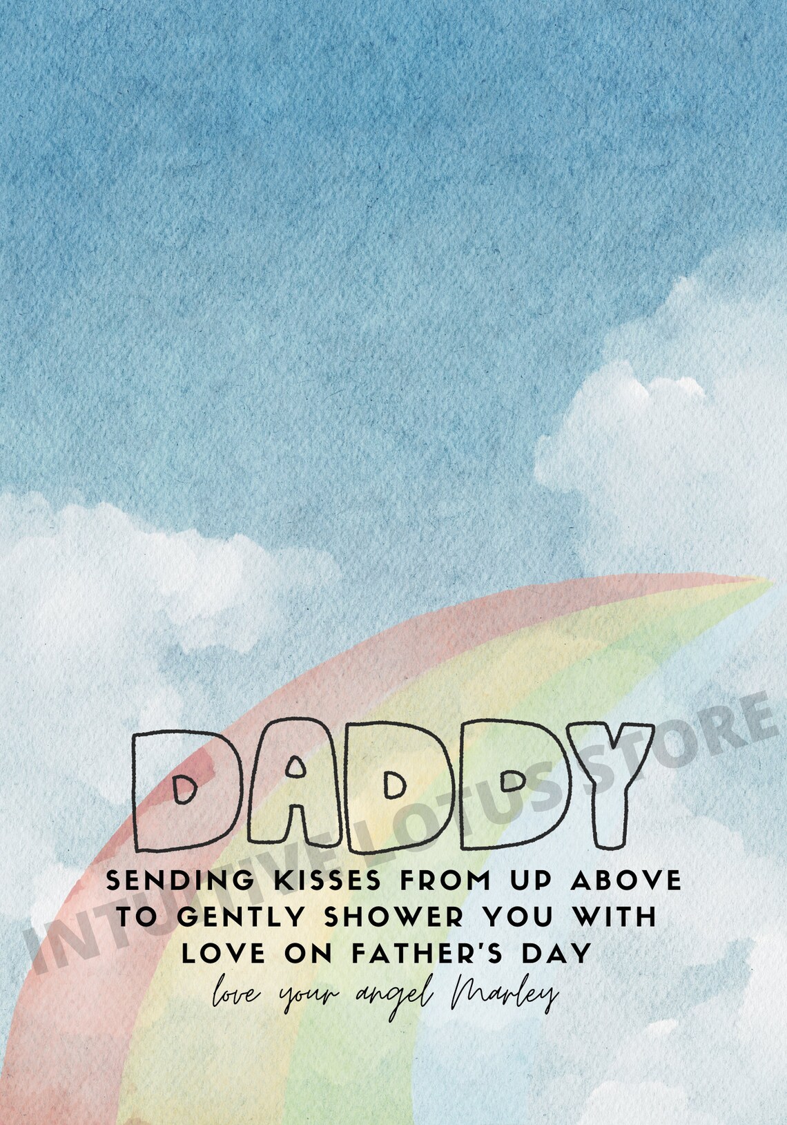 Digital Download / Bereaved Fathers Day Card / Loss Baby / Etsy