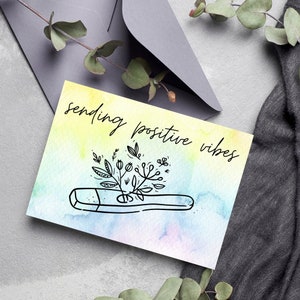 TÉLÉCHARGEMENT NUMÉRIQUE Carte FIV / envoi d'ondes positives / carte d'infertilité / carte IUI / carte de jour de transfert / cadeau FIV