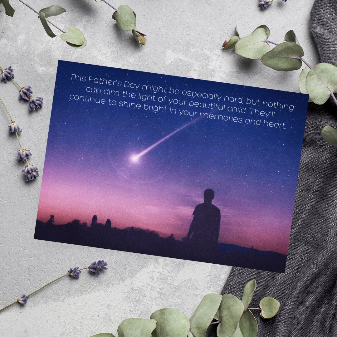 Father to an Angel Card / Father's Day Card / Father's Loss Card ...