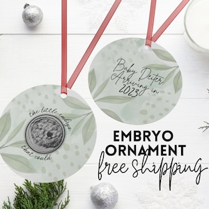 Embryo ornament / embryo gift / ivf gift / christmas ivf gift / infertility ornament / pregnancy ornament / ivf ornament / embaby /