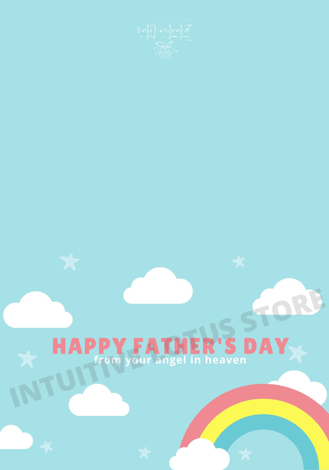 Fathers Day Loss Card / DIGITAL DOWNLOAD / Bereaved Father - Etsy
