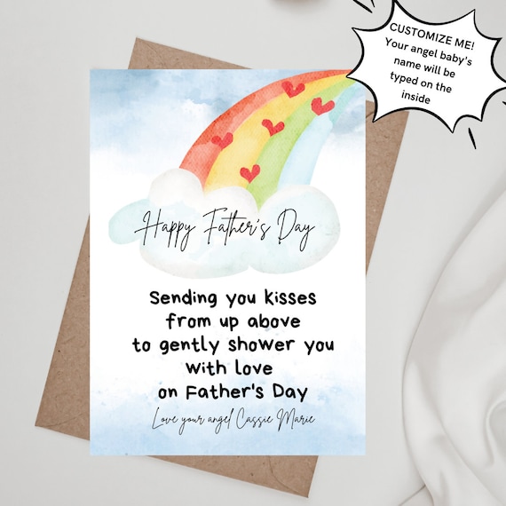 Digital Download / Bereaved Fathers Day Card / Loss Baby / Etsy