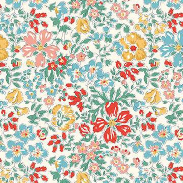 Liberty Fabrics | The Collector's Home Curiosity Brights Botanist's Blossom A | Riley Blake Designs | Half Yard Listing - 100% Cotton Fabric