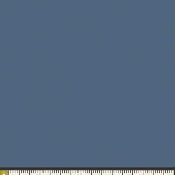 Denim Blue PURE Solid 100% Cotton Fabric | Art Gallery Fabrics, Coordinates with the Kindred Collection by Sharon Holland.  Half Yard