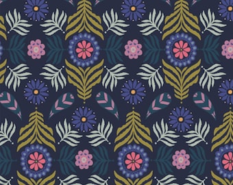 Bloom Plume - Starling Collection | Art Gallery Fabrics| Designed by Maureen Cracknell| 100% Cotton Premium Quilting Fabric|Half Yard