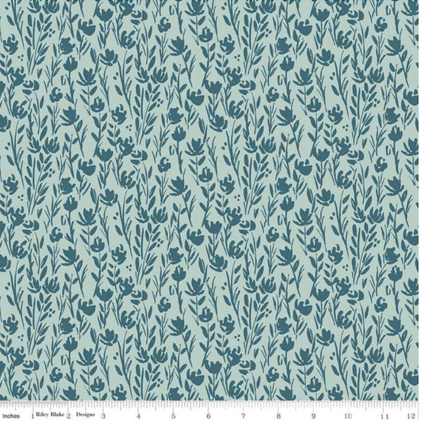 Eden Tonal Mist | Eden Collection by Gabrielle Neil Design for Riley Blake Designs | Half yard Listing | 100% Cotton | Premium Fabric