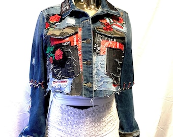 Denim Patchwork Jacket