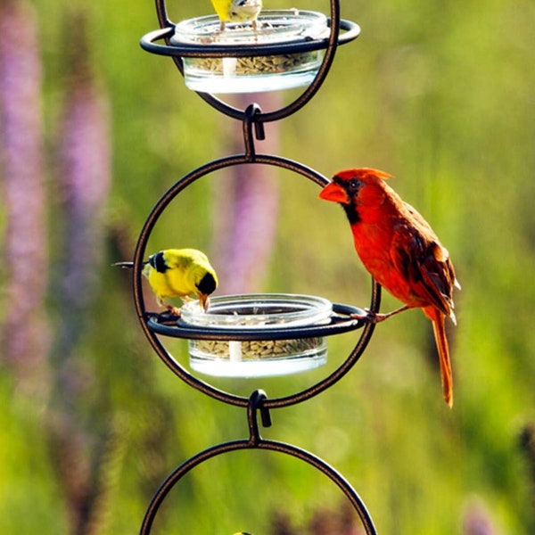 Set of 3 Hummble Bold Bird Feeder- Copper