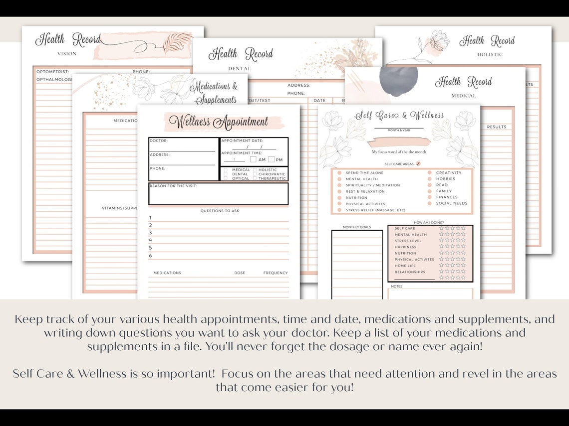 Pink Weight Loss Planner Weight Loss Tracker Weight Loss Etsy