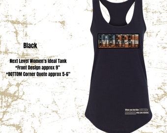Murph. Women's Racerback Tank. Memorial Day