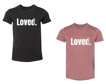 Loved. Youth Loved And Forgiven. Youth T-shirt by And Forgiven.