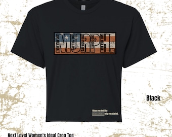 Murph. Women's Crop T-shirt. Memorial Day