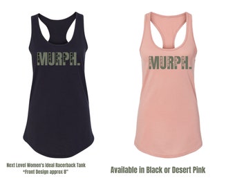 Murph. Women's Racerback Tank. Memorial Day.