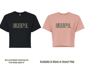 Murph. Women's Crop T-shirt. Memorial Day.