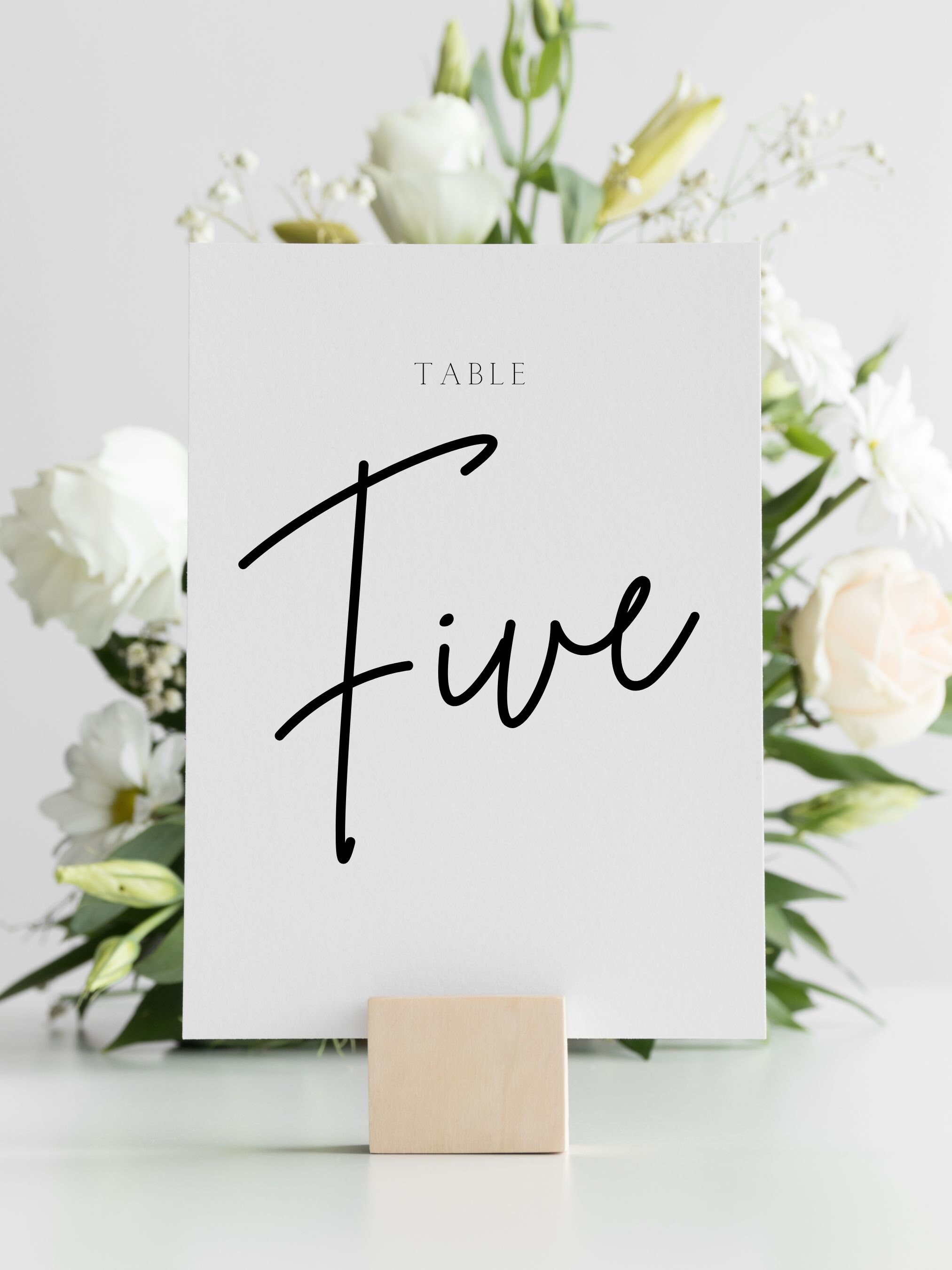 Modern Wedding Table Number, Minimalist Wedding Table Number, Table ...