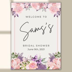 Bridal Shower Welcome Sign