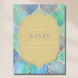 Indian Sikh Wedding Welcome Sign| Sangeet Maiyan Mendhi Choora Jaggo Wedding Week Sign| Custom Wedding Sign Printable| Indian Wedding Decor