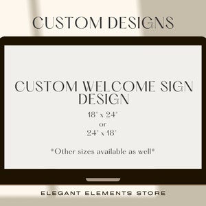 DIGITAL FILE | Custom Welcome Sign Design | Custom Welcome Sign | Welcome Sign design for any party | 24 Hours Turnaround Time |