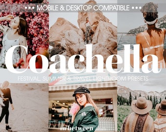 Coachella Mobile Lightroom Presets | Mobile and Desktop, Adobe Lightroom, Natural Photo Filter Instagram Bloggers, Dreamy Photo Edit Filters