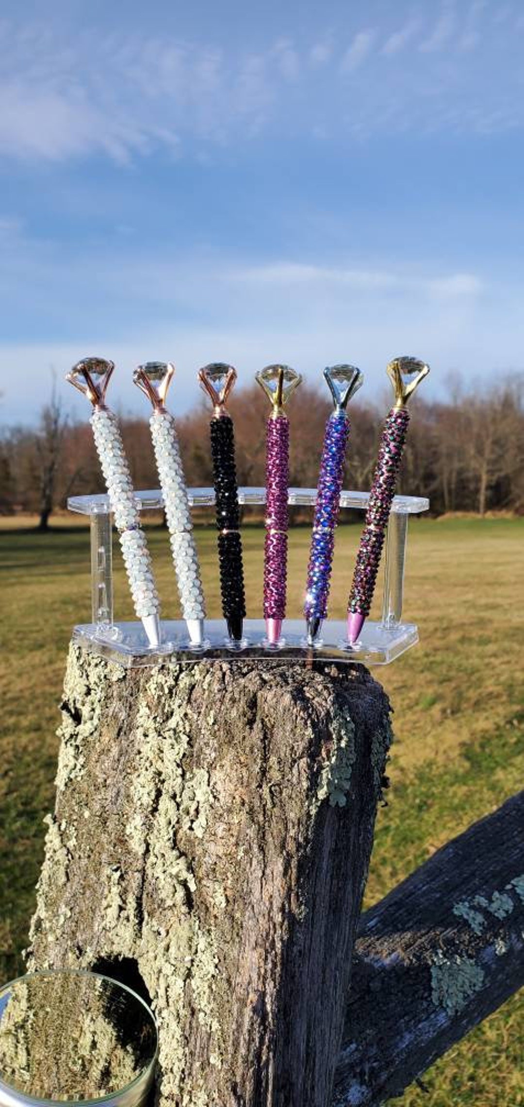 Rhinestone Pen Bling Pen Jewel Stone Pen Jewel Top Pen Etsy