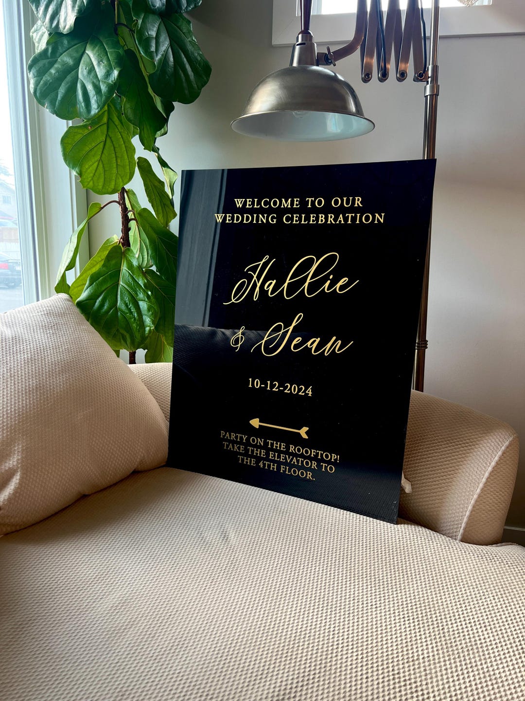 Welcome Direction Sign Directional Welcome Sign | Acrylic Wedding & Event Signage Decor ...
