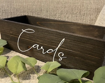 Wooden Card Box - Open Face | Rustic & Wood Wedding Decor | Gifts and Cards