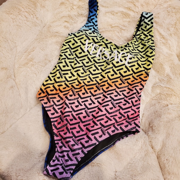 Swimsuit bikini Versace bathingsuit multicolor