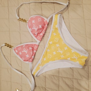 Louis Vuitton 2022-23FW Vintage Flower Monogram Bikini Top Swimwear  (1AALU8, 1AALU7, 1AALU6, 1AALU5, 1AALU4, 1AALU3)