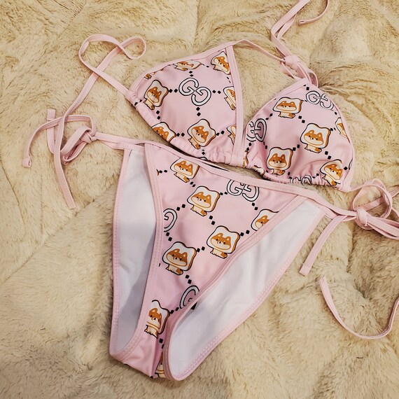 Swimsuit bikini Gucci bathingsuit pink