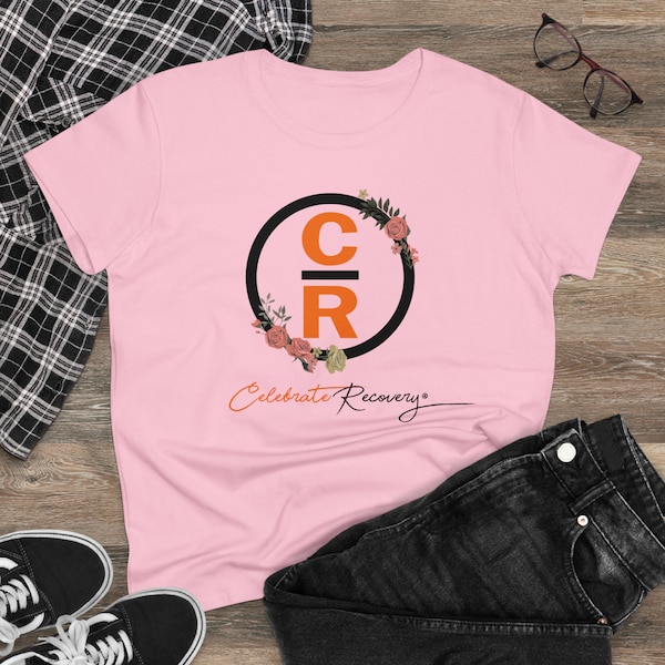 Celebrate Recovery Women's Floral  Cotton T-Shirt