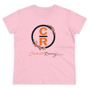Celebrate Recovery Women's Floral Cotton T-shirt - Etsy